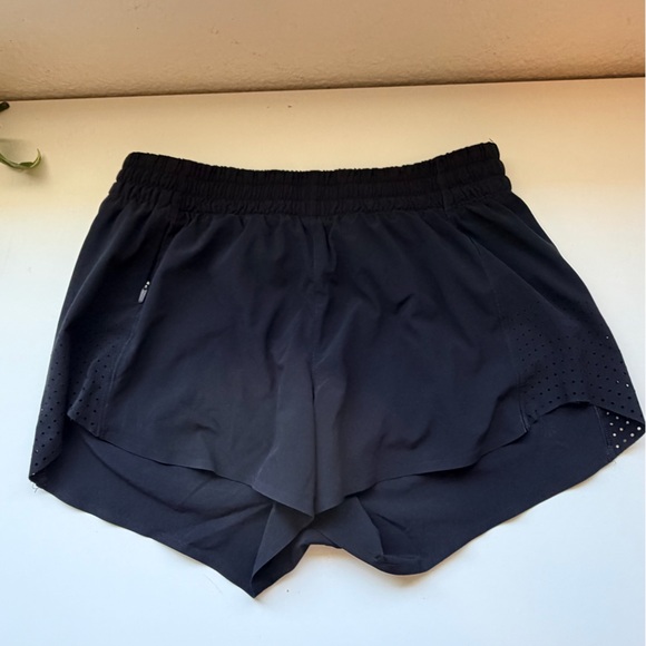 Athleta Pants - Athleta Black Layered Athletic Shorts with Perforated Detail